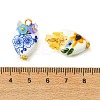 Heart Handmade Porcelain Pendants PALLOY-JF05915-3