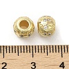 Rack Plating Brass Micro Pave Cubic Zirconia Beads KK-F866-06G-3