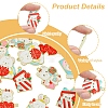 12Pcs 6 Styles Valentine's Day Alloy Enamel Pendants ENAM-FS0002-34-2