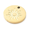 304 Stainless Steel Charms LS-STAS-I327-01G-02-2