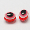 Oval Evil Eye Resin Beads RESI-R160-6x8-05-1