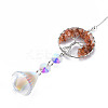 Natural Red Agate Big Pendants G-N333-009B-3