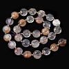 Natural Purple Phantom Quartz Purple Lodolite Quartz Beads Strands G-C116-A184-01-3