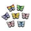 12Pcs 6 Styles Butterfly Food Grade Eco-Friendly Silicone Beads SIL-CJ0001-89-3