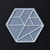 DIY Triangle & Trapezoid & Rhombus Tangram Pieces Display Decoration Silicone Molds DIY-G067-05D-3