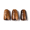 Natural Tiger Eye Carved Insect Pendants G-I361-04A-1