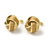 Real 18K Gold Plated Iron Enamel Stud Earrings for Women EJEW-M251-09G-05-1