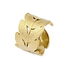 304 Stainless Steel Open Cuff Ring for Women LS-RJEW-Z083-02G-02-4
