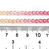 Gradient Color Baking Paint Glass Bead Strands DGLA-A039-T6mm-A02-5