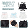 4 Pairs 4 Color Cute Bowknot Polyester Stretch Oversleeves AJEW-GA0006-16-2