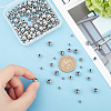  150Pcs 3 Styles 202 Stainless Steel Rondelle Spacer Beads STAS-NB0001-51-3
