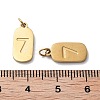Ion Plating(IP) 304 Stainless Steel Pendants STAS-M340-08G-3