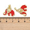 Brass Micro Pave Cubic Zirconia Pendants KK-F908-08G-02-3