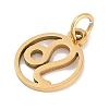 Ion Plating(IP) 304 Stainless Steel Charms STAS-R135-05G-10-2