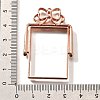 Alloy Open Back Bezel Pendants PALLOY-I223-10RG-3