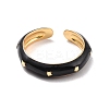 Brass with Enamel Rings RJEW-K236-01C-2