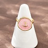 304 Stainless Steel Enamel Open Cuff Rings for Women RJEW-K301-06C-4