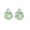 Brass Micro Pave Cubic Zirconia Charms KK-L208-10P-05-2
