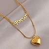 316 Surgical Stainless Steel Double Layer Necklaces LS-NJEW-P324-03B-G-1