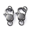 Brass Lobster Claw Clasps KK-B046-04EB-1