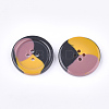 Tri-color Resin Buttons RESI-S377-06C-02-2