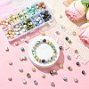 200Pcs 10 Colors Baking Paint Glass Beads GLAA-YW0004-36-5