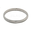 Non-Tarnish 304 Stainless Steel Spring Bangles for Women Men BJEW-U003-02B-P-5