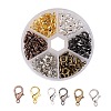 240Pcs 6 Colors Zinc Alloy Lobster Claw Clasps Jewelry Making Findings FIND-TA0003-10-1