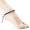 Ethnic Cord Anklet for Girl Women X-AJEW-AN00449-4