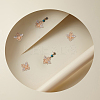 60Pcs Alloy Crystal Rhinestone Connector Charms ALRI-DC0001-01-5
