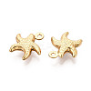 304 Stainless Steel Starfish Charms STAS-N118-03G-01-2