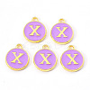 Golden Plated Alloy Enamel Charms LS-ENAM-S118-10X-2