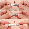 Tarnish Resistant 304 Stainless Steel Bayonet Clasps X-STAS-P158-01C-P-5