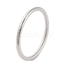 Non-Tarnish 304 Stainless Steel Grooved Ring Bangles for Women Men BJEW-Z064-03P-1