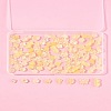 120Pcs 8 Styles Transparent Spray Paint Glass Beads GLAA-FS0002-28-9