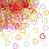 300Pcs Transparent Acrylic Bead Frames TACR-SP0001-31-1