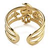 Natural Black Onyx Finger Rings RJEW-U027-07G-08-3