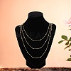 304 Stainless Steel Satellite Chain Necklaces for Women NJEW-SW00052-7