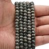 Natural Green Wood Lace Stone Wooden Jasper Beads Strands G-Z111-A15-02-2