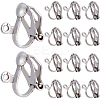 80Pcs 304 Stainless Steel Clip-on Earring Findings STAS-SP0001-25P-1