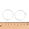 Brass Hoop Earring Findings KK-R112-038E-3