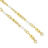 Electroplate Synthetic Non-magnetic Hematite & Shell Pearl Round Beaded Bracelet Making AJEW-JB01641-2