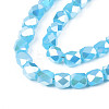 Electroplate Glass Beads Strands EGLA-N002-13-A05-3