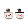 Christmas Alloy Enamel Pendants ENAM-Q442-49-2