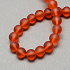 Baking Paint Transparent Glass Bead Strands X-GLAA-S031-10mm-06-1