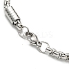 Tarnish Resistant 304 Stainless Steel Box Chain Bracelets for Women BJEW-R318-03B-P-3