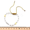 ABS Imitation Pearl Beads Braided Bead Bracelets for Women BJEW-D317-09B-PG-5