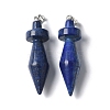 Dyed Natural Lapis Lazuli Pendants G-C187-03B-1