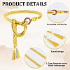 1Pc Handmade Weaving Cotton Tassel Waist Belts for Women Ladies Dress AJEW-CP0010-51A-6