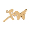 304 Stainless Steel Pendants STAS-L279-002G-X-1